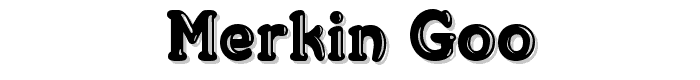Merkin Goo font